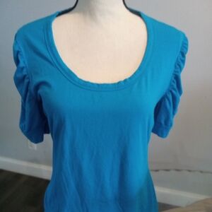 INC International Concepts Teal Short Sleeve Top